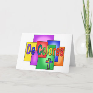 Tarjeta De Colores Vidrio Manchado Arcoiris