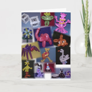 Tarjeta de combinación de globos