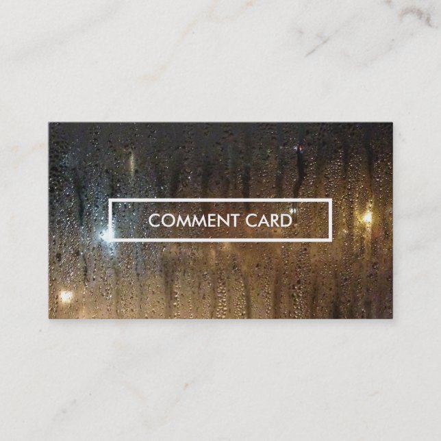 tarjeta de comentario de lluvia de otoño (Anverso)