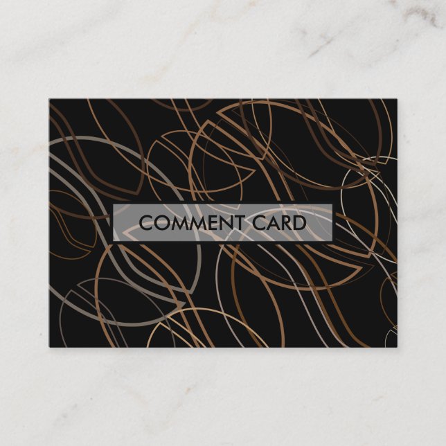 tarjeta de comentario de soplo de grano de café (Anverso)