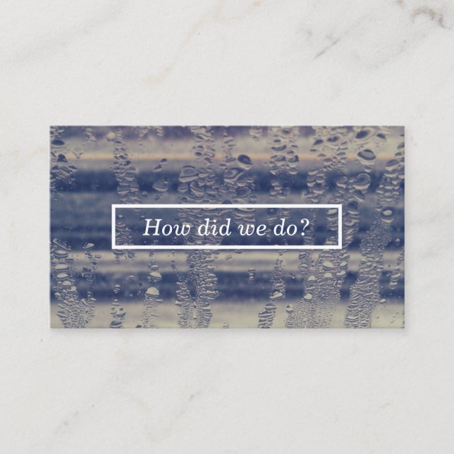 tarjeta de comentario de ventana de invierno (Anverso)