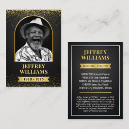 Tarjeta de comercio de antepasado personalizado, t