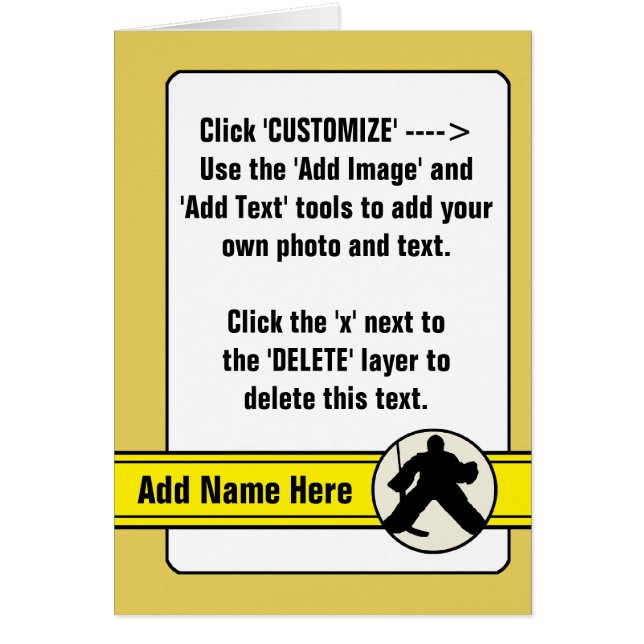 Tarjeta de comercio de arándanos de hockey sobre p (Frente)