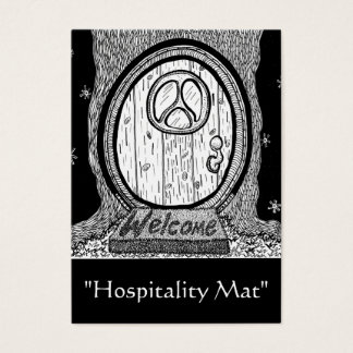 Tarjeta de comercio de arte ACEO "Hospitality Mat"