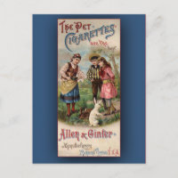 Tarjeta de comercio de arte victoriano vintage