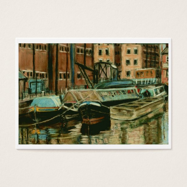 Tarjeta de comercio de artistas, Docks Gloucester (Frente)