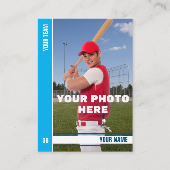 Tarjeta de comercio de béisbol Sky Stripe - Estadí (Anverso)