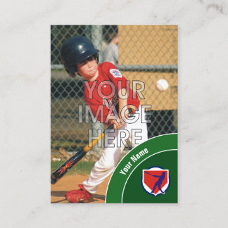 Tarjeta de comercio de encargo del béisbol