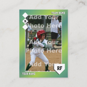 Tarjeta de Comercio Verde de Béisbol - Estadística