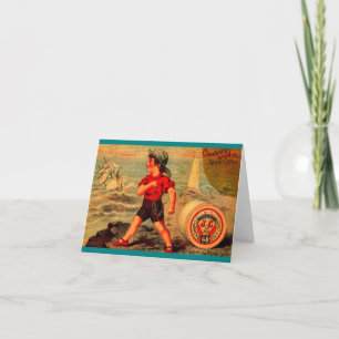 Tarjeta de comercio victoriana Spool Cotton de Cha