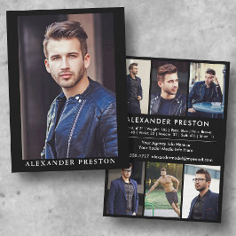 Tarjeta de Comp de Actor Modelo Tarjeta Zed 7 Foto