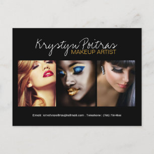 Tarjeta de comp de artista de maquillaje de Person