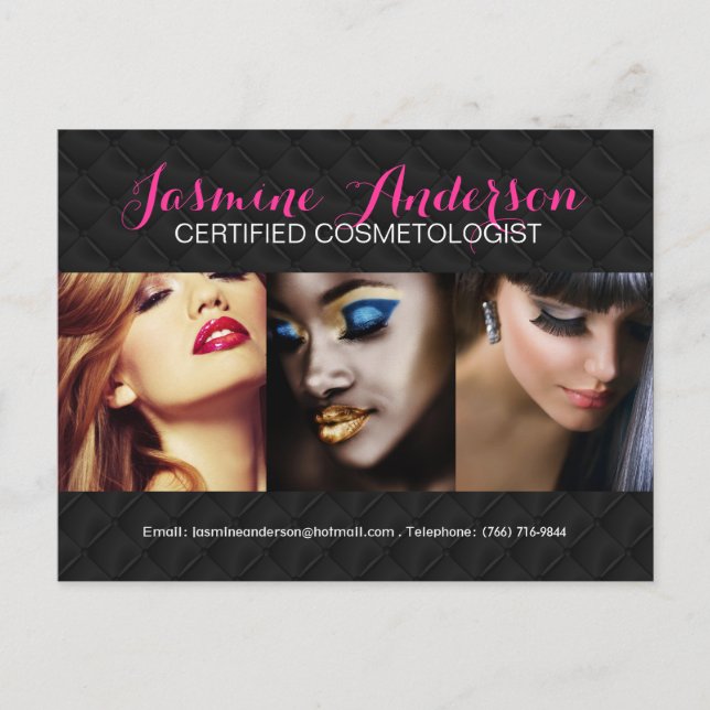 Tarjeta de comp de artista de maquillaje de Person (Anverso)