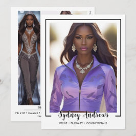 Tarjeta de Comp de Modelaje Borderline 4 Signature