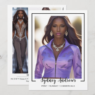 Tarjeta de Comp de Modelaje Borderline 4 Signature