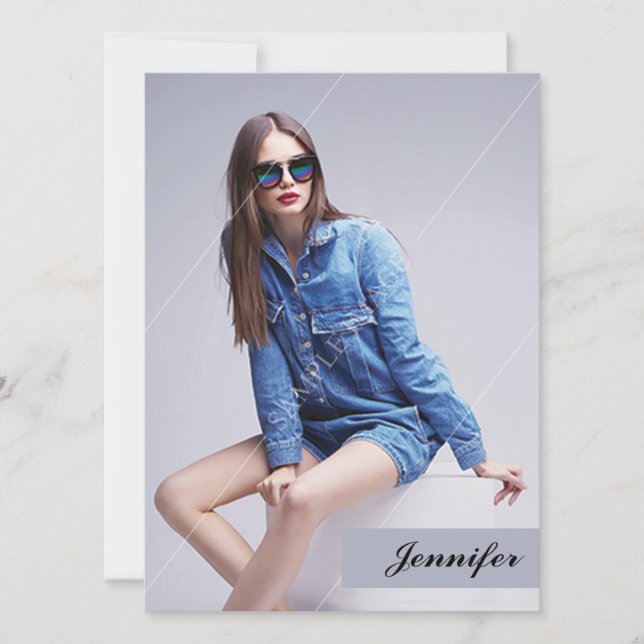 Tarjeta de comp MOdeling impresa (Anverso)