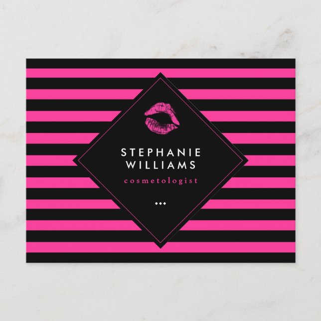 Tarjeta de comp para arte de labios rosados calien (Anverso)