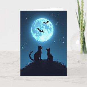 Tarjeta de Compañeros de Noche a la Luz de la Luna