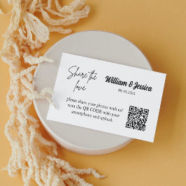 Tarjeta de Compartir el Amor con Código QR