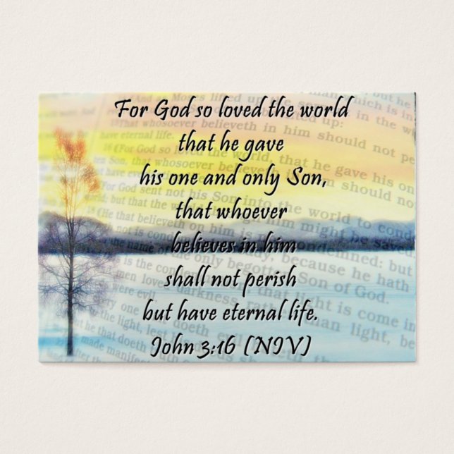 Tarjeta de compartir Juan 3:16 (Frente)