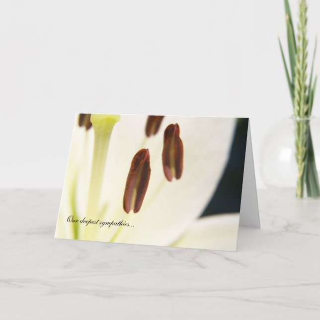 Tarjeta de compasión/pérdida de "serenidad" (Anverso)