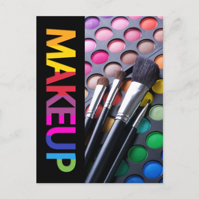 Tarjeta de composición de artista de maquillaje (Anverso)