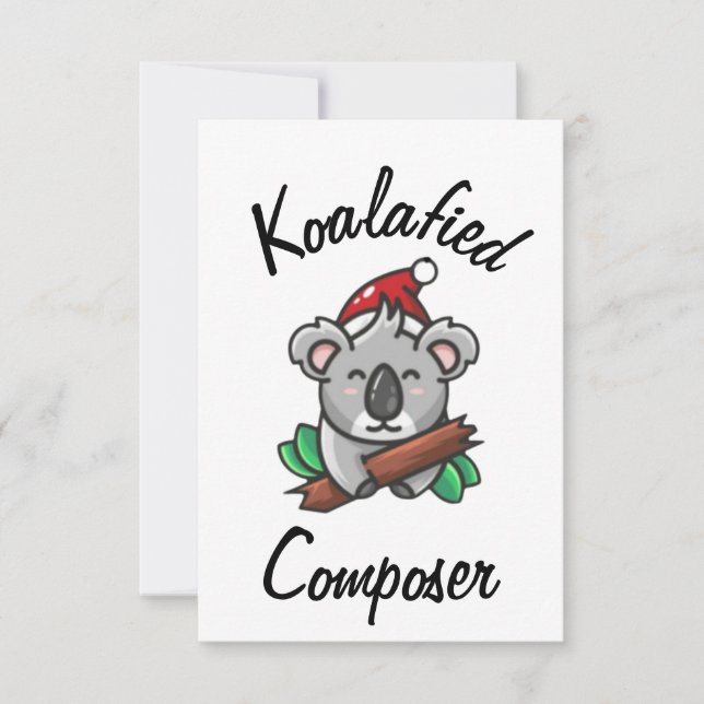 Tarjeta de compositor Koalafied (Anverso)