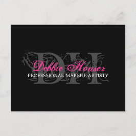 Tarjeta de compositor para maquillaje en monograma