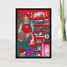 Tarjeta de compras de dulces de vacaciones