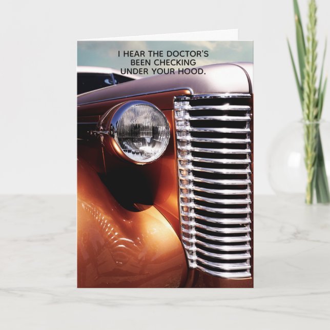 Tarjeta de comprobación clásica de coche bajo el c (Anverso)