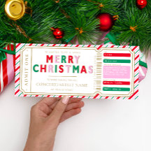 Tarjeta de comprobador de regalo de boleto de navi