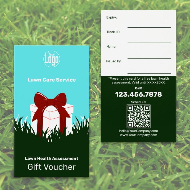 Tarjeta de comprobador de regalo de Lawn Service d (Complimentary Lawn Service Gift Voucher Card)