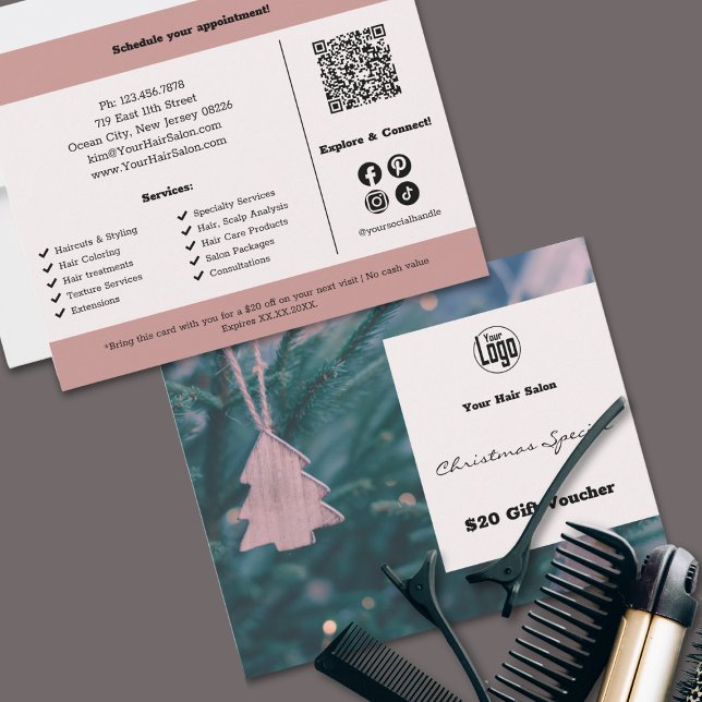 Tarjeta de comprobador de regalo de temporada para (Promotion Photo Christmas Season Gift Voucher Card)