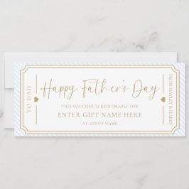 Tarjeta de comprobador de regalo del Día del Padre