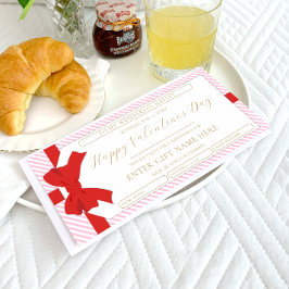 Tarjeta de comprobador de regalo del El día de San