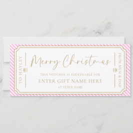 Tarjeta de comprobador de regalo para Navidades de