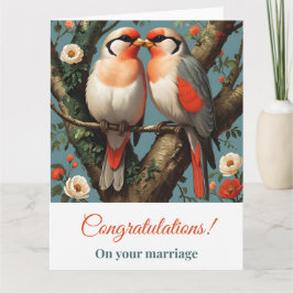 Tarjeta de compromiso, Boda de felicitaciones