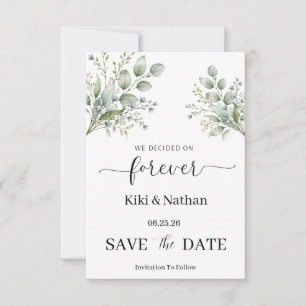 Tarjeta de compromiso de boda