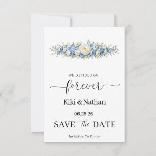 Tarjeta de compromiso de boda