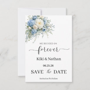 Tarjeta de compromiso de boda