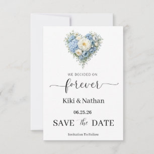 Tarjeta de compromiso de boda