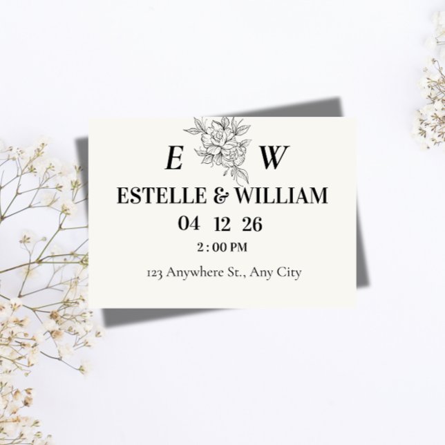 Tarjeta de compromiso de boda Art Deco (Subido por el creador)