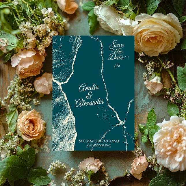 Tarjeta de compromiso de mármol esmeralda para gua (Subido por el creador)