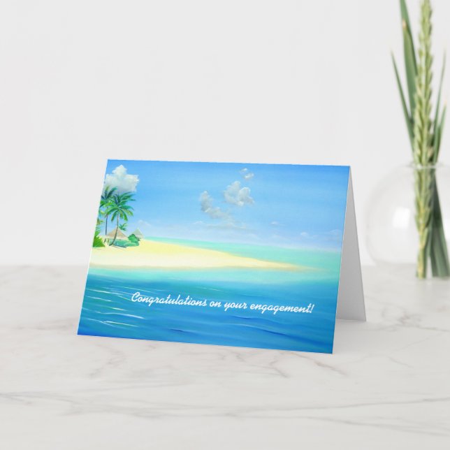 Tarjeta de compromiso de playa Tropical Maldives (Anverso)