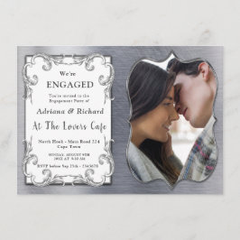 Tarjeta de compromiso de venado Gold-Silver-Brass