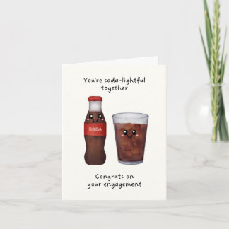 Tarjeta de compromiso Soda-lightful