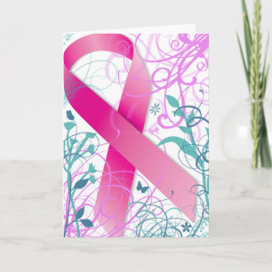 Tarjeta de concienciación sobre el cáncer de mama