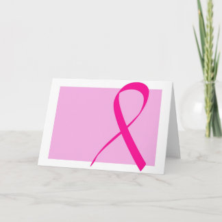 Tarjeta de concienciación sobre el cáncer de mama