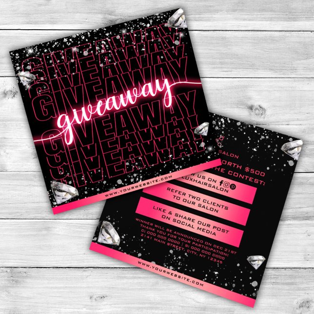 Tarjeta de concurso de Invitación de regalo de sal (Subido por el creador)