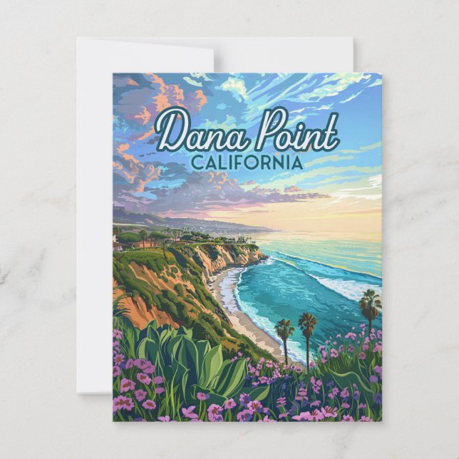 Tarjeta de Condado de Naranja Dana Point Californi (Anverso)